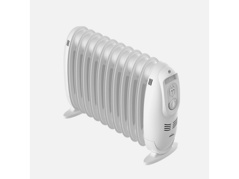 Radiateur à bain d'huile fabrilamp irlanda 1500 w 11 éléments blanc 231031501 - Conforama C