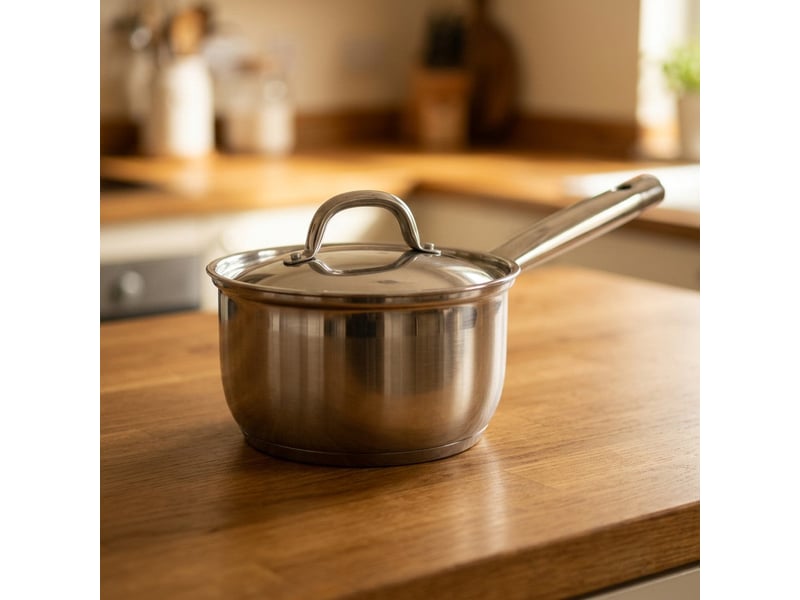 Casserole en inox 16 cm fackelmann rhona 66230 - Conforama D