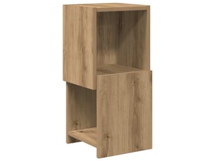 Meuble d'angle, meuble de rangement salon 25,5x25x55cm bois d'ingénierie chêne artisanal