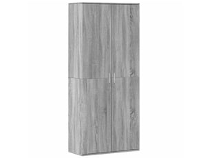 Buffet haut - bahut - meuble de rangement sonoma gris 80x35x180 cm bois d'ingénierie