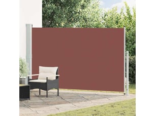 Auvent latéral rétractable, store latéral de patio 180x314 cm marron