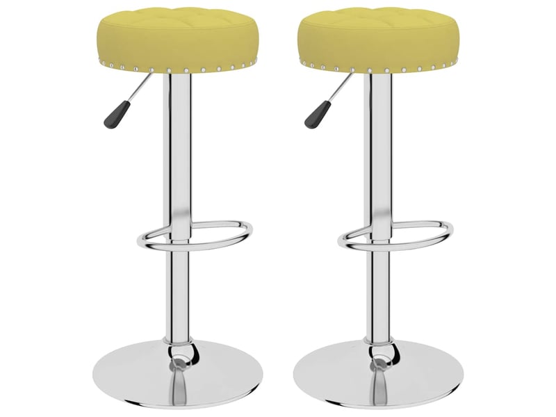  Lot de 2 tabouret de bar, chaise de bar vert tissu shl2189  - Conforama A