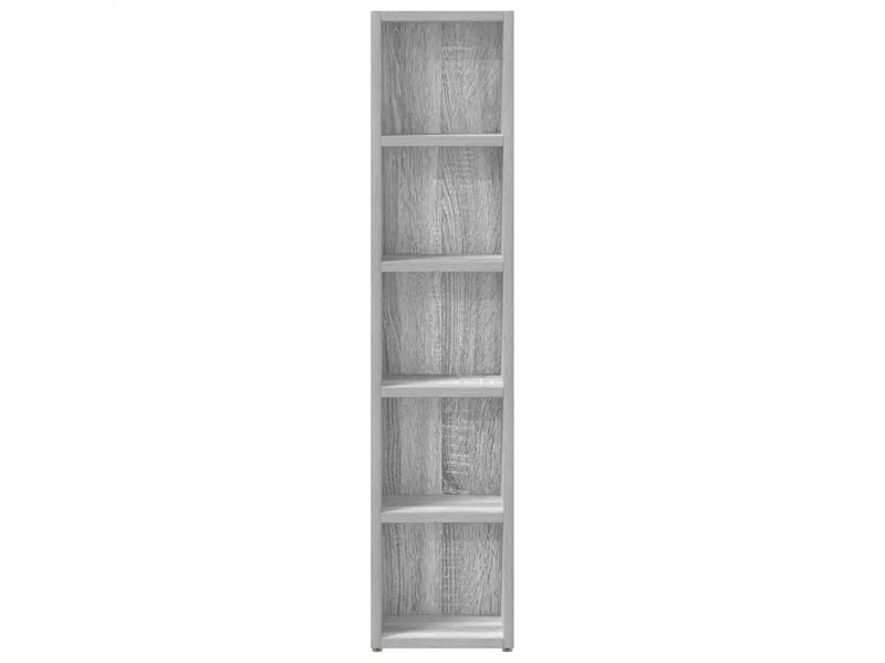  Lot de 2 armoires à cd moderne rangement 21 x 16 x 93,5 cm en bois d'ingénierie sonoma gris 02_0048151  - Conforama C