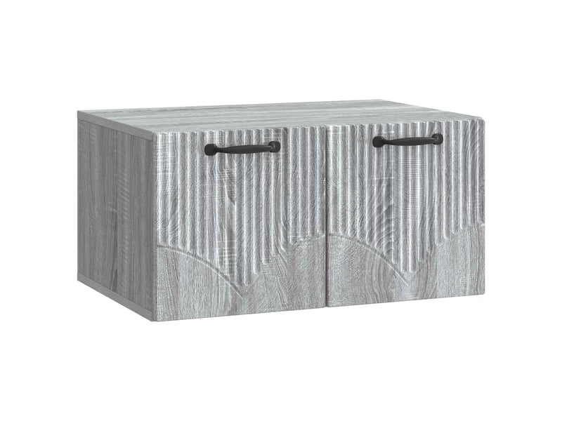  Meuble tv - banc tv - meuble de rangement mural sonoma gris 59,5 x 41 x 30 cm bois d'ingénierie  - Conforama A