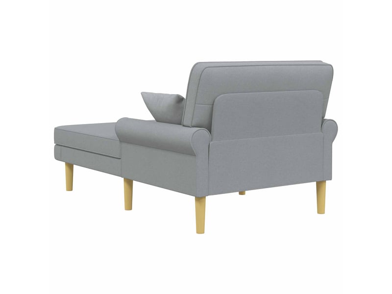  Vidaxl méridienne gris clair tissu  - Conforama E