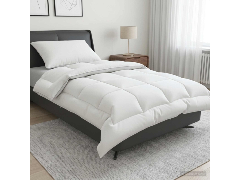  Ensemble de couette et d'oreiller 2 pcs - duvet 140x200 cm 4 saisons  - Conforama B