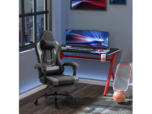 Fauteuil gaming <strong>DESVIAE</strong> <strong></strong> avec assise réglable en hauteur