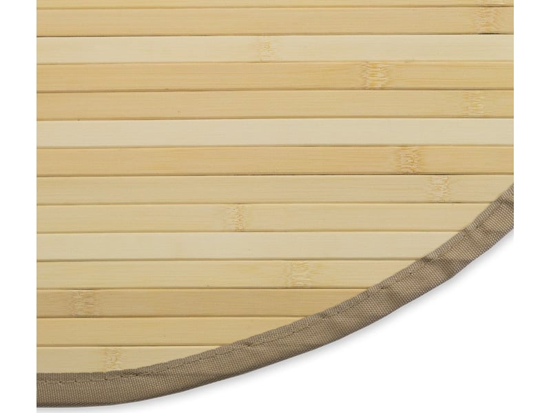  Tapis en bambou rond naturel ø 150cm tap06080  - Conforama B