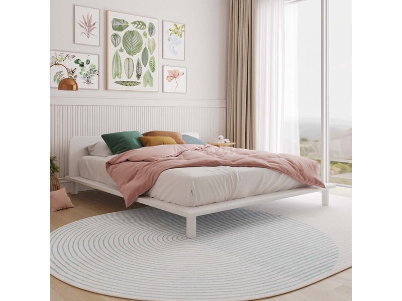 Pack lit 2 places avec tête de lit et matelas 160x200 cm paolo blanc Paolo - Conforama C