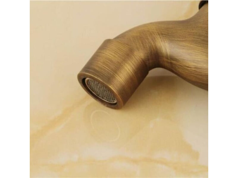  Robinet mural vintage à eau froide – laiton – valve céramique – diamètre entrée 2 cm – longueur 15 cm – pour salle de bain et extérieur ERFDS-GXD00352-LSY - Conforama C