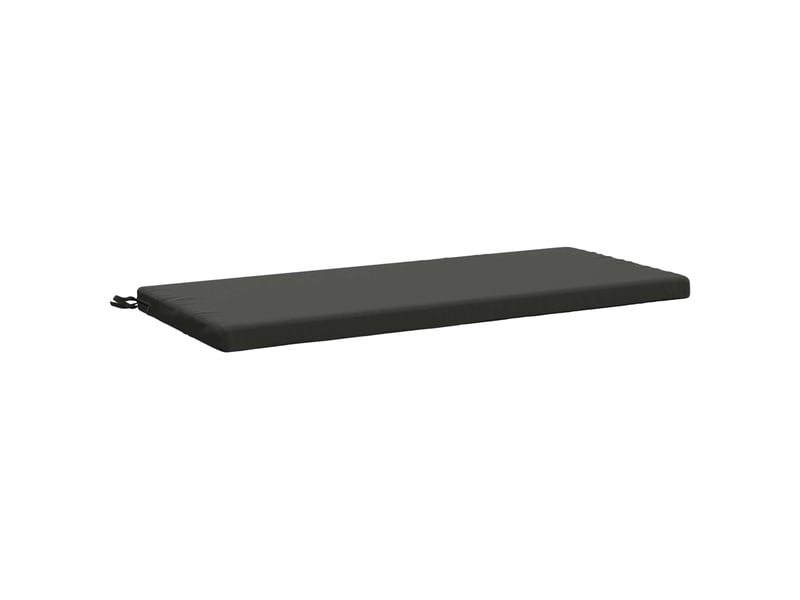 Lot de 2 coussins de banc, coussins d'assise soest 100 % polyester anthracite cf56766 - Conforama D