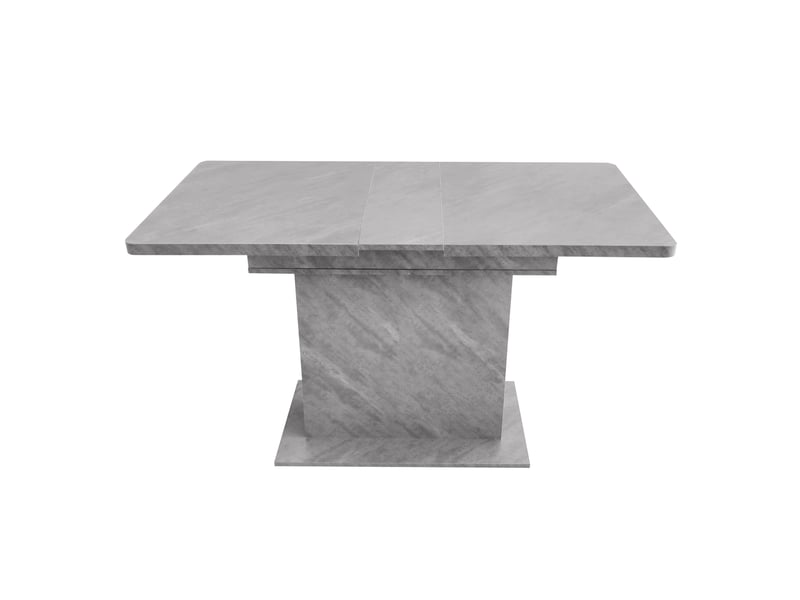  Table à manger extensible - 110130x70x75 cm - rangement intégré - aspect béton - 60kg  - Conforama W