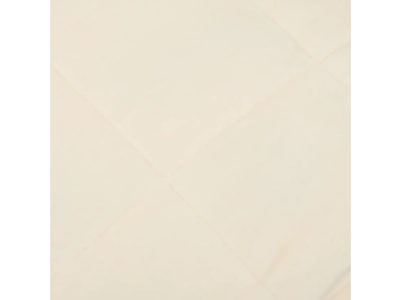  Couverture lestée adulte crème clair 135x200 cm 10 kg tissu shl6420  - Conforama D