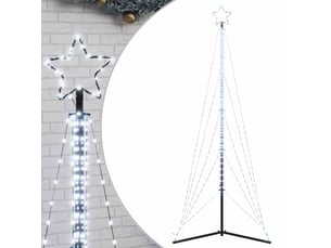 Sapin de noël, arbre de noël à led 525 led blanc froid 302 cm