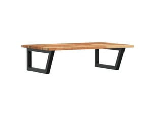 Étagère de vasque murale acier et bois massif d'acacia shl8116