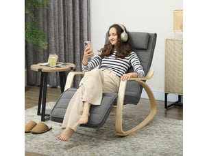 Fauteuil fixe WISHDOR Coton / Polyester gris