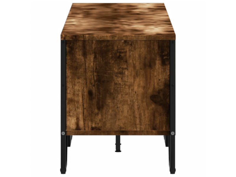  Meuble tv - banc tv - meuble de rangement chêne fumé 180x34x41 cm bois d'ingénierie  - Conforama E