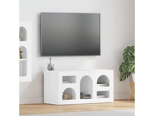 Meuble tv coloris blanc 80 cm <strong></strong>  <strong></strong>