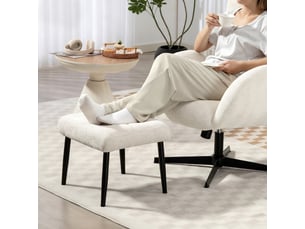 Pouf / repose pied BLOSSOM 838-598V00CW blanc