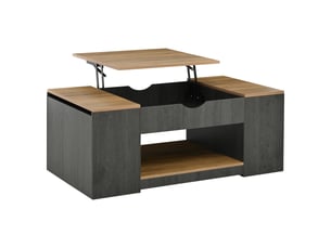 Table basse rectangulaire coloris gris   - 59.7 cmx109.5 cm