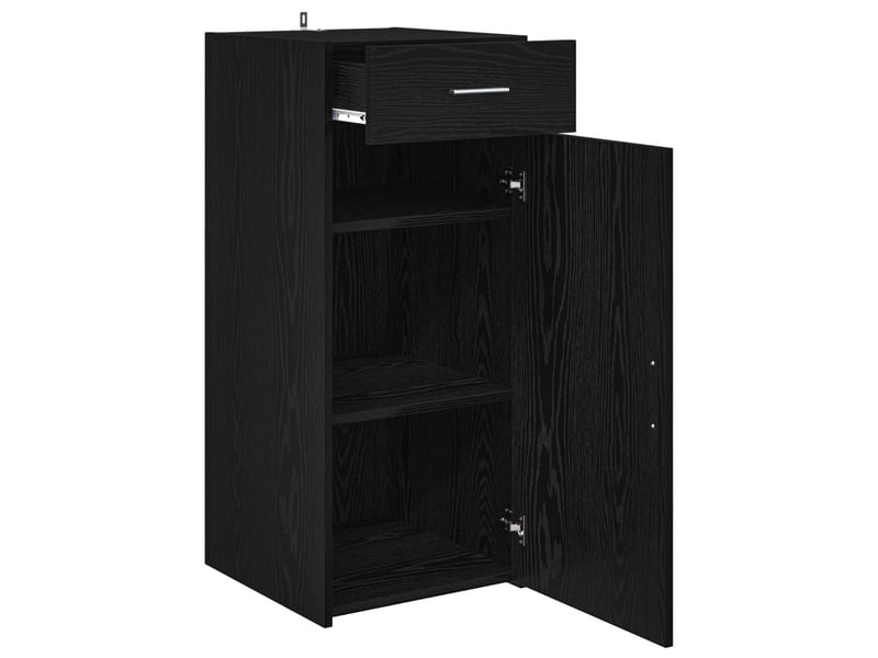  Buffet - armoire de rangement avec tiroir chêne noir 40 x 42,5 x 93 cm  - Conforama E