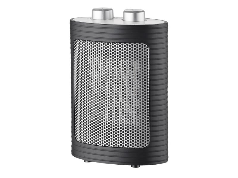  Chauffage soufflant céramique fabrilamp ceramico 1500 w noir et argenté 22 x 15 x 9 cm 198621578 - Conforama A