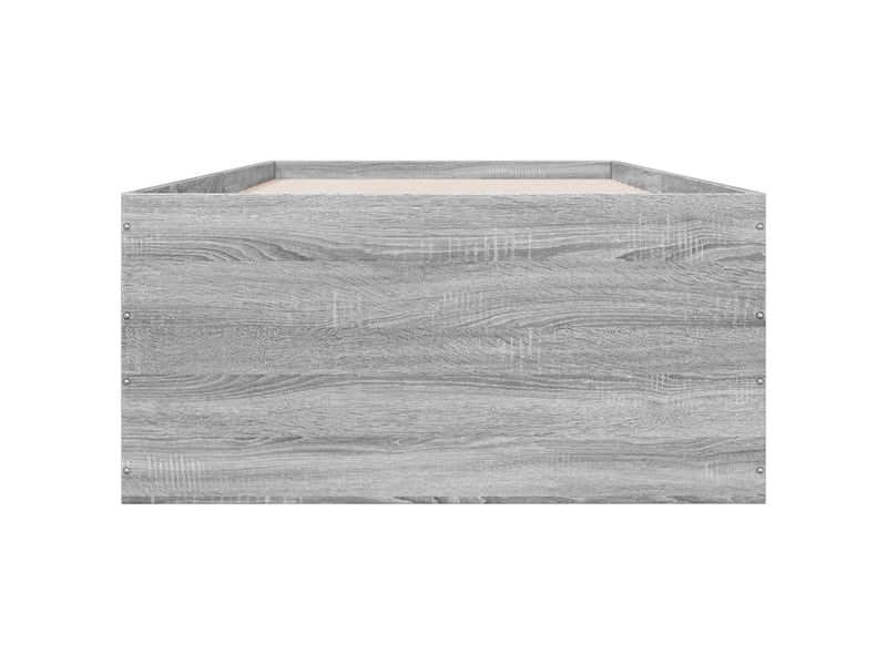  Lit simple- lit adulte -  cadre de lit sans matelas sonoma gris 100x200 cm  - Conforama C