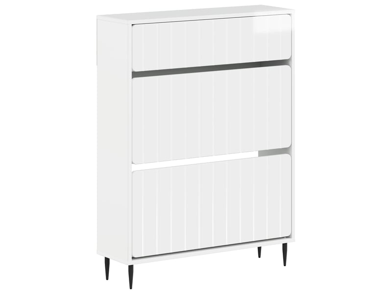  Meuble à chaussures, cabinet à chaussures zwolle 78x24x103 cm bois d'ingénierie shl3686  - Conforama A