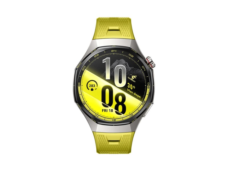  Montre connectee 46mm bluetooth boitier titane bracelet fluoro jaune 1-23503205 - Conforama A