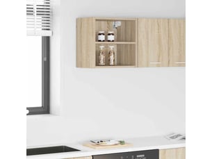 Meuble de rangement cuisine, armoire suspendue chêne sonoma 40x29,5x40cm