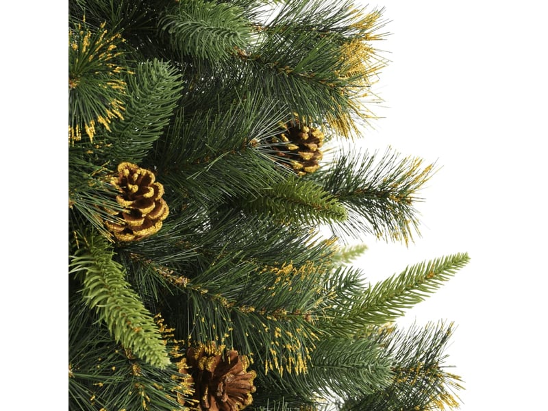  Sapin de noël artificiel, arbre de noël articulé avec pommes de pin 240 cm  - Conforama E
