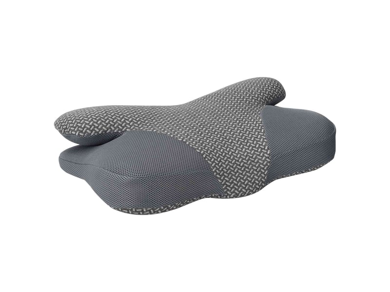  Oreiller, coussin cervical gris mousse à mémoire de forme 58 x 36 x 13 cm cf51355  - Conforama C