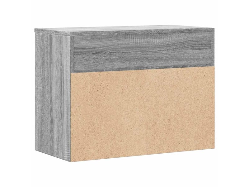  Banc à chaussures, meuble à chaussures sonoma gris 60x30x45 cm bois d'ingénierie  - Conforama E