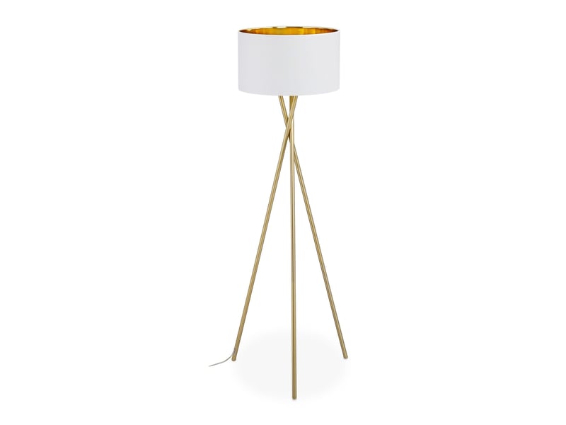  Lampadaire sur pied moderne 150 x 40 cm lumière douce style élégant chambre salon en métal doré 13_0011048  - Conforama A
