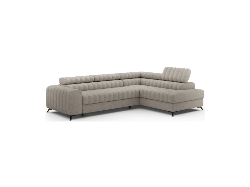  Canapé d'angle collection kanedojo coloris beige  - Conforama D