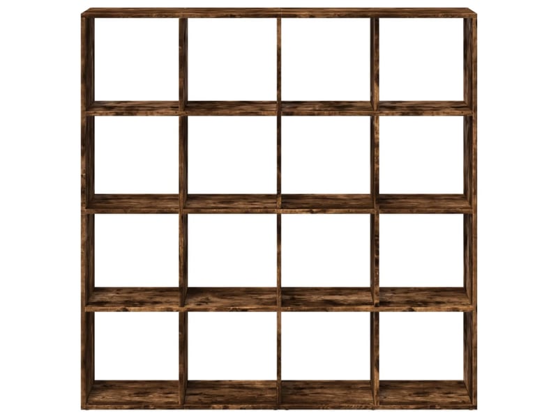  Bibliothèque, étagère de rangement chêne fumé 137,5x29x137,5 cm bois d'ingénierie  - Conforama D