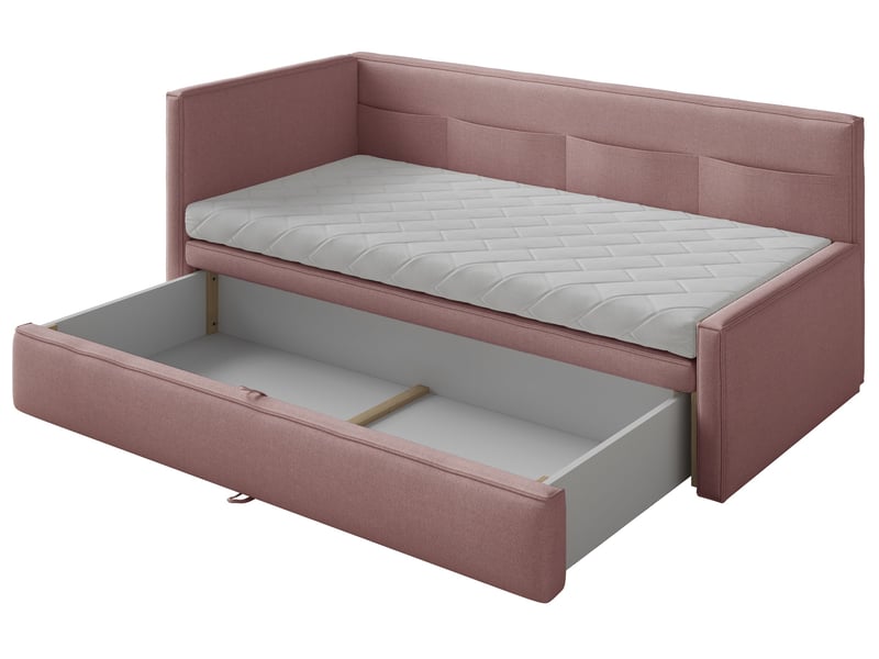  Selsey nesmi - lit rembourré - 90x200 cm - vieux rose Nesmi - Conforama E