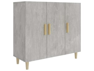 Buffet - bahut - meuble de rangement gris béton 90x34x80 cm bois d'ingénierie