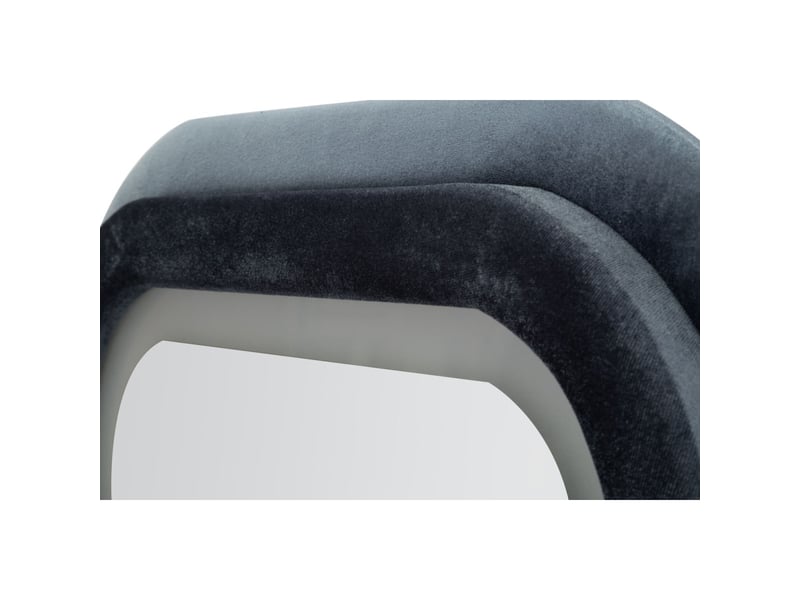  Miroir mural led ondulé velluto 160cm bleu  - Conforama E