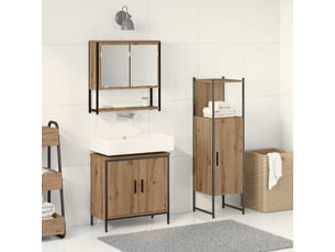 Ensemble de mobilier de salle de bain 3 pc marron cf64398