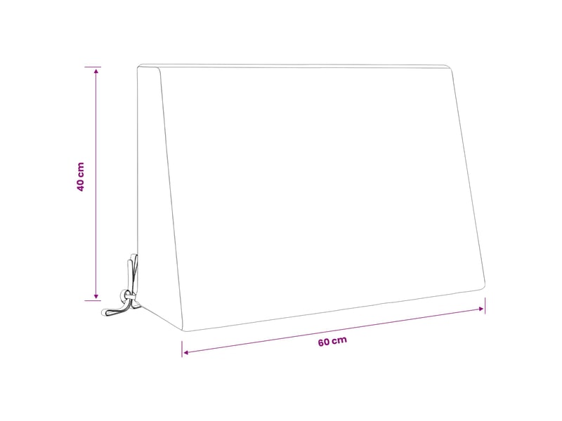  Coussin de dossier, coussin de dos soest 100 % polyester rose 60 x 20 x 40 cm cf55233  - Conforama E