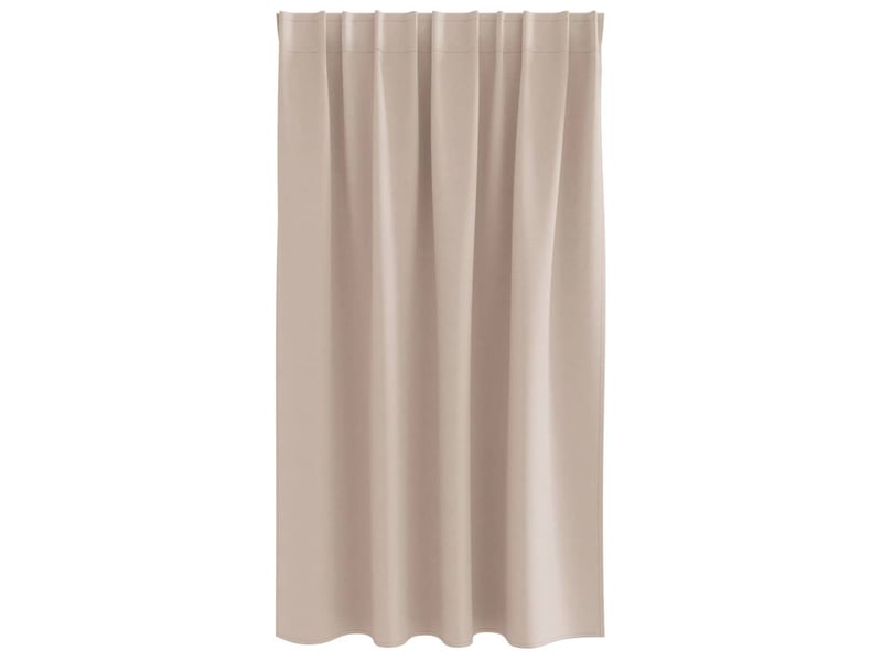  Lot de 2 rideaux occultants, rideaux black-out avec anneaux taupe 140 x 140 cm cf44768  - Conforama D