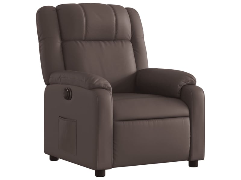  Fauteuil inclinable électrique, fauteuil relax salon marron similicuir shl27573  - Conforama D