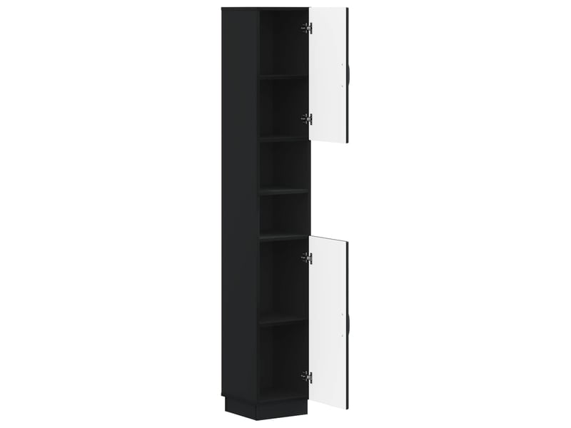  Colonne de salle de bain avec étagère ouverte hoorn noir  - Conforama C