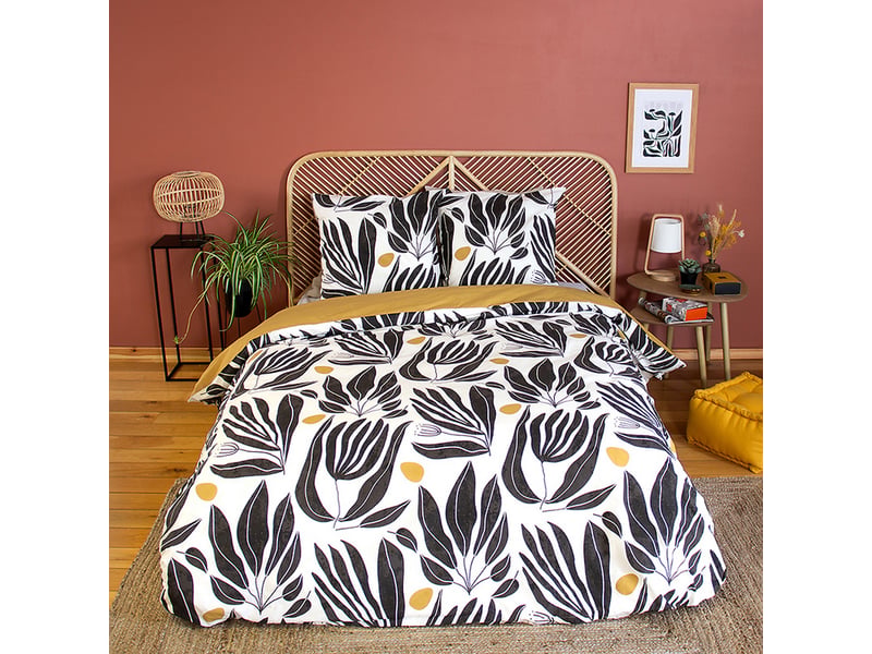  Parure de lit 220x240 cm coton nolie PD23233 - Conforama D