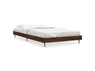Lit simple 100x200 cm    coloris marron