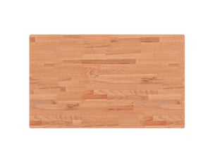 Comptoir de salle de bain, plan de travail 100x60x2,5 cm bois massif de hêtre cf65714