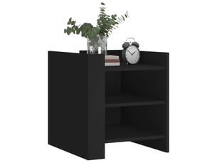 Table de chevet - cabinet de chevet - table de nuit noir 45x50x50 cm bois d’ingénierie