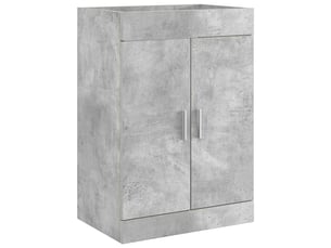 Meuble sous lavabo de salle de bain, commode gris béton shl5105