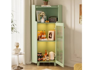 Vitrine coloris vert MODENUIT - 63.5 cmx124 cm